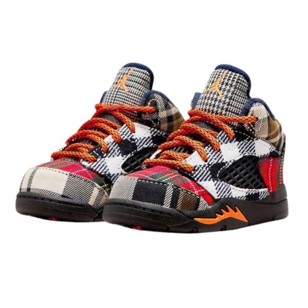 Nike Air Jordan 5 Retro TD AJ5 Shoes Plaid Infant Toddler FD4813-008